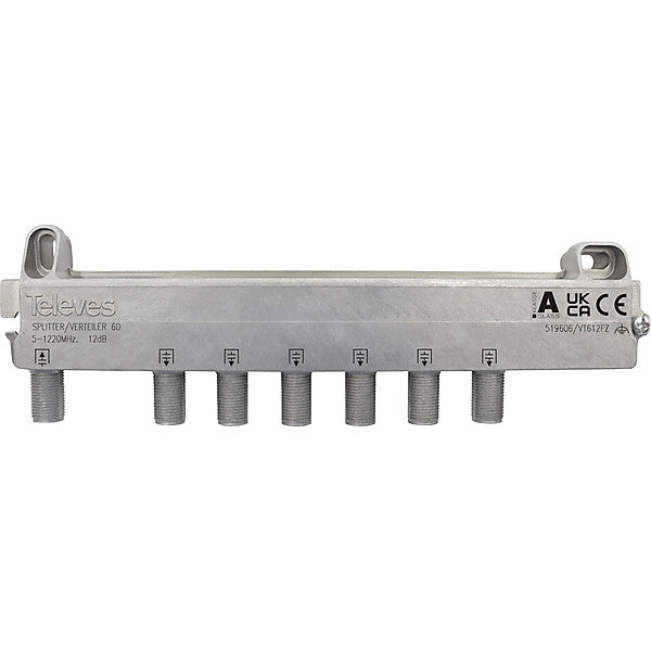 Televes Verteiler 6f. 12dB, 5-1218MHz VT612FZ